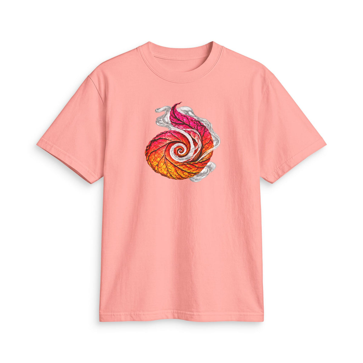 Miami Spiral Leaf Graphic T-Shirt