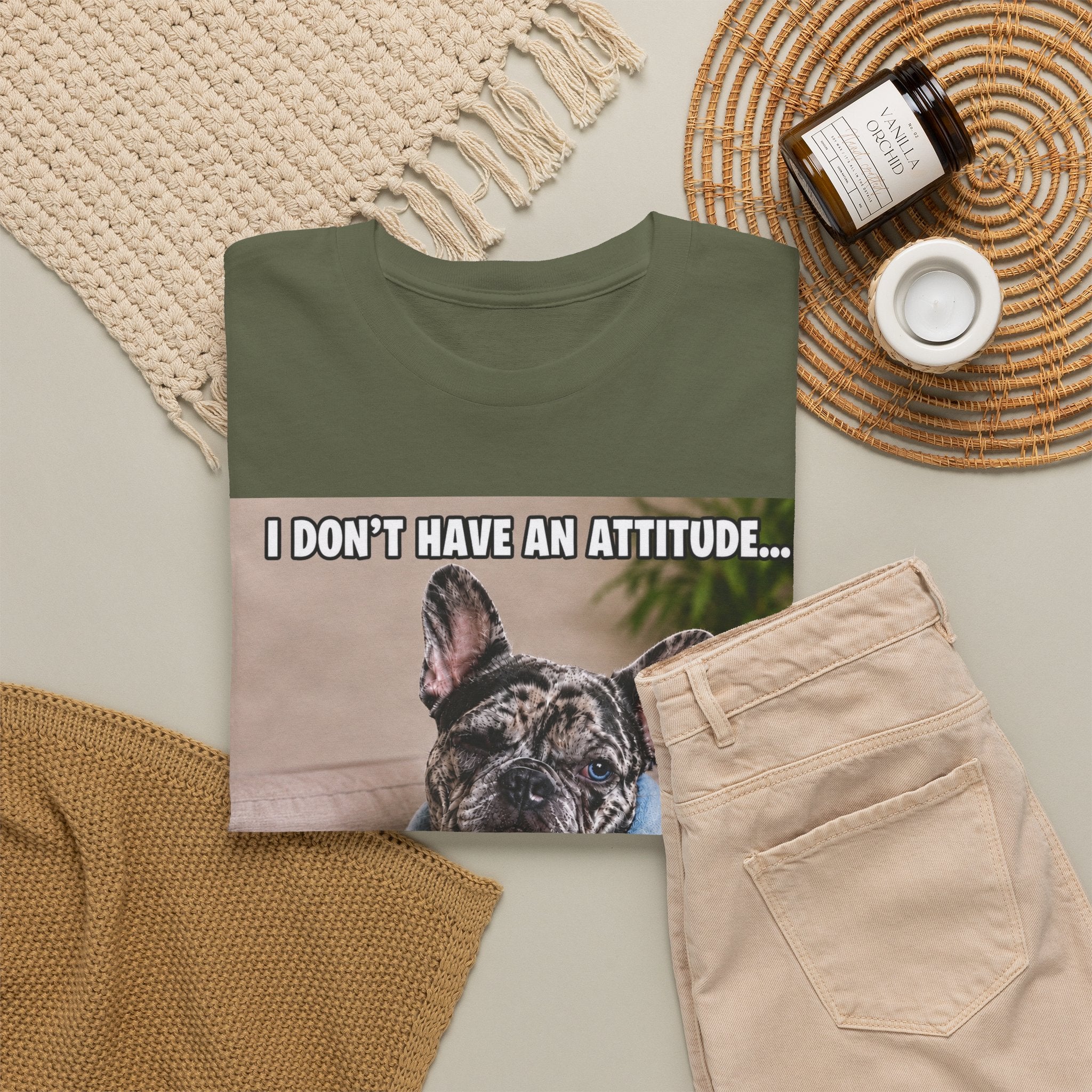 Frenchie Graphic Tee — Cute French Bulldog Design