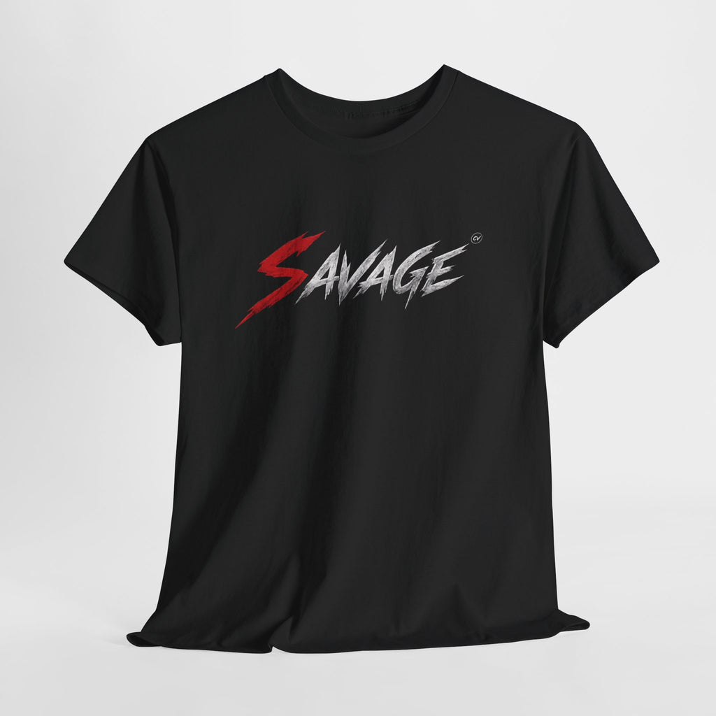 CIGARVERSE Savage Graphic Tee — Bold Red & White Streetwear T-Shirt