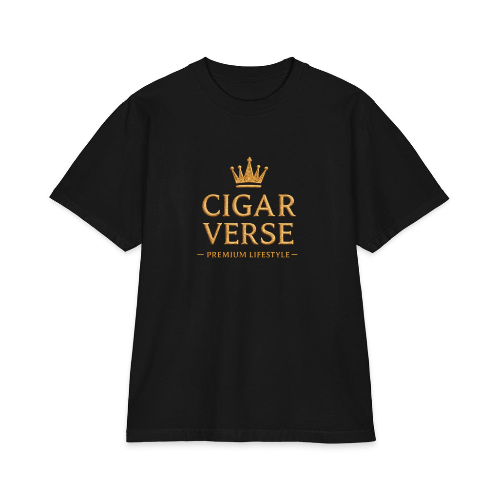 Premium Max Heavyweight Cigar Verse T‑Shirt — Premium Lifestyle Tee with Crown Logo