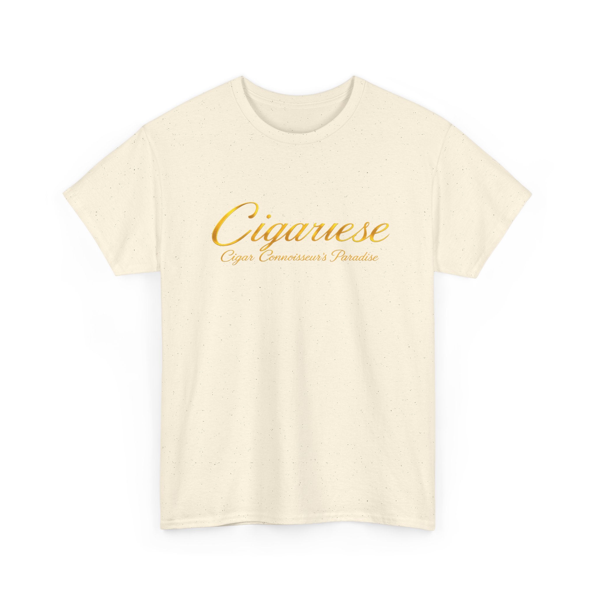 Cigarverse 'Cigar Connoisseurs Paradise’ Gold Logo T-Shirt