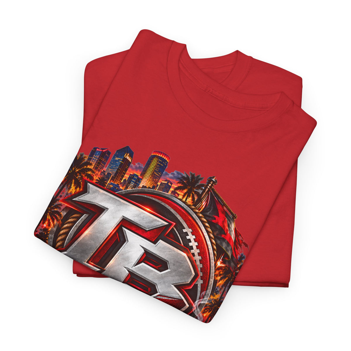 Buccaneers Retro Crest Tee — Tampa Bay Football Fan Shirt