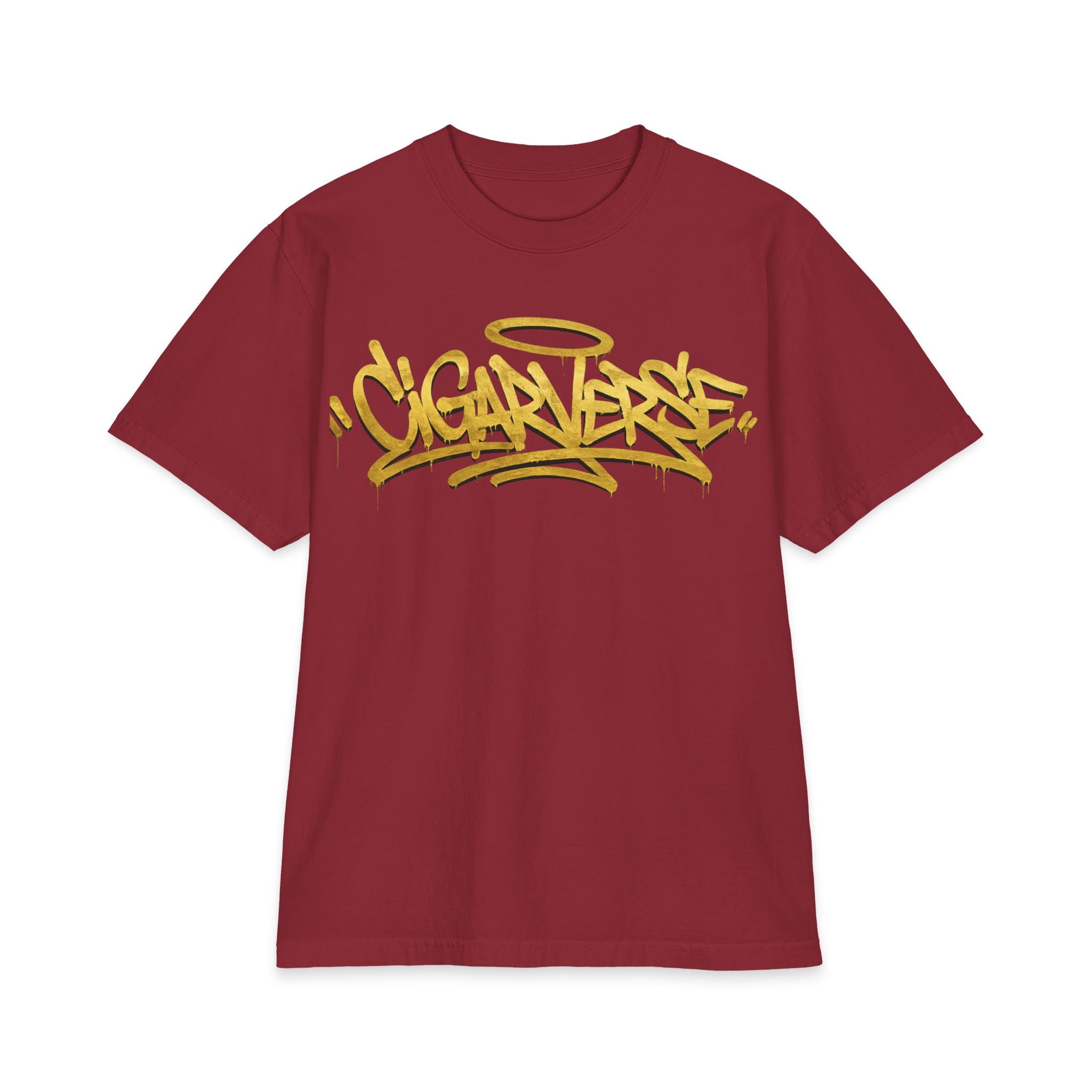 ULTRA PREMIUM HEAVYWEIGHT Graffiti Halo T-Shirt — 'CIGNVERSE' Street Art Graphic Tee