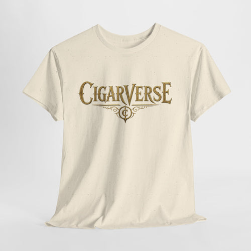 Aries Logo CIGARVERSE Graphic Tee — Vintage Logo & Fiery Back Art