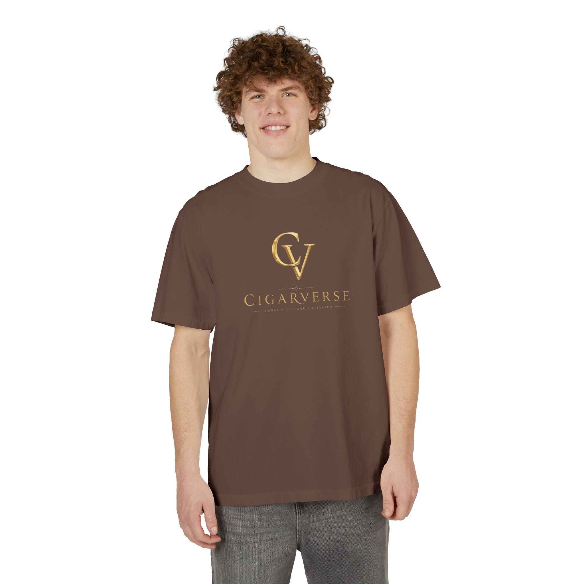 ULTRA PREMIUM HEAVYWEIGHT “Gold Logo” - Cigarverse T-Shirt