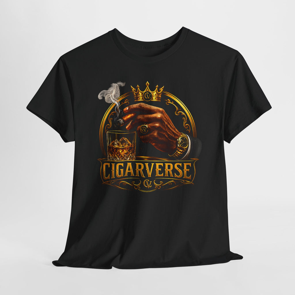Unisex Cigarverse Graphic Tee — Retro Smoking Crown Design