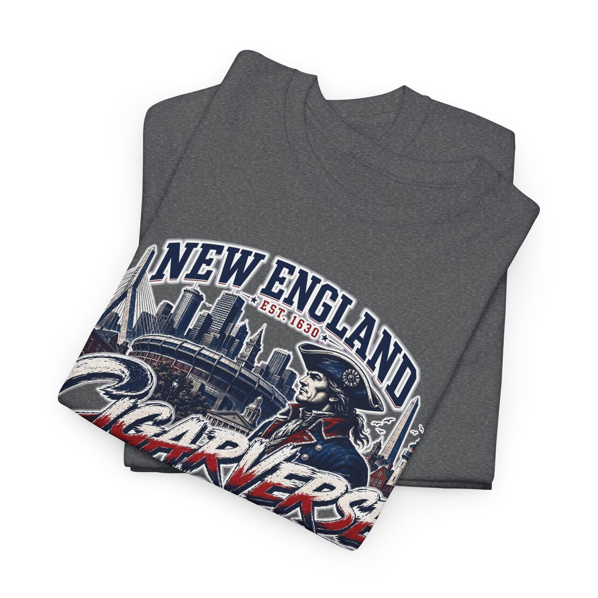 Unisex CIGARVERSE New England T-Shirt — 'NEW ENGLAND CIGARVERSE ' Skyline Graphic Tee