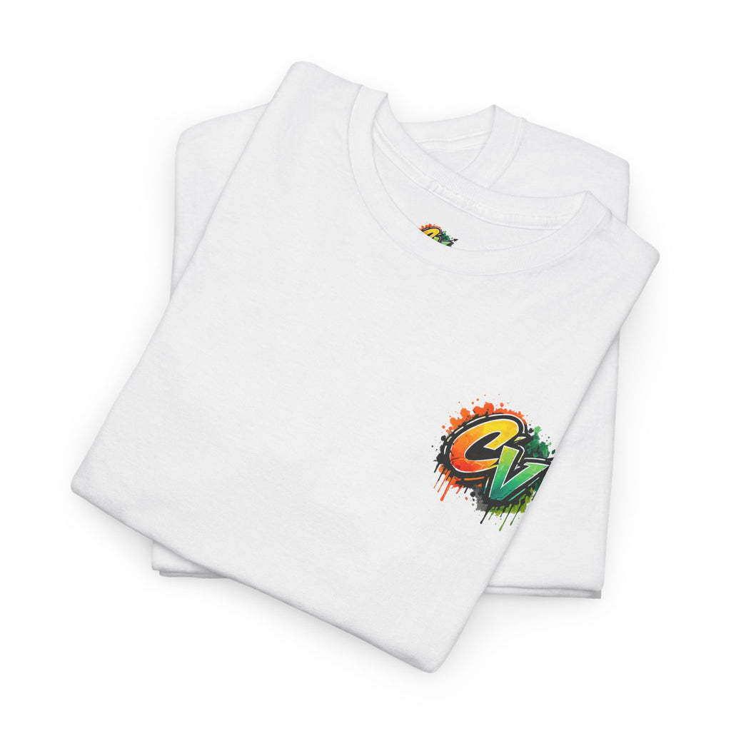 Graphic Tee — 'CigarVerse' Colorful Graffiti Logo T-Shirt