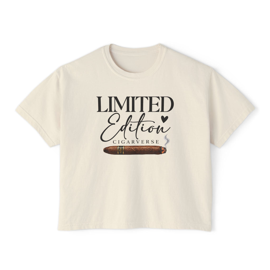 Limited Edition Women's Boxy Tee — 'Limited Edition Cigarverse' Graphic