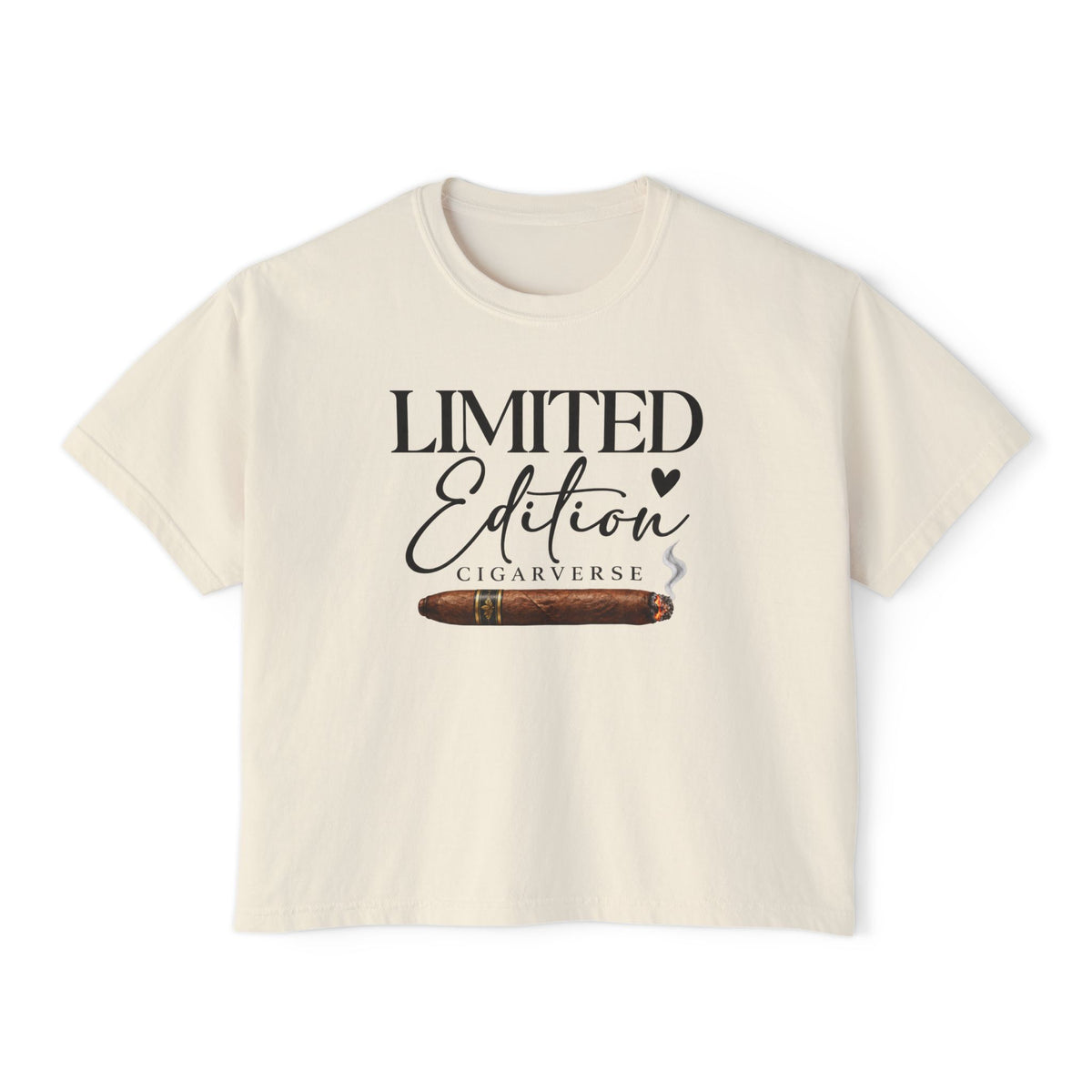 Limited Edition Women's Boxy Tee — 'Limited Edition Cigarverse' Graphic