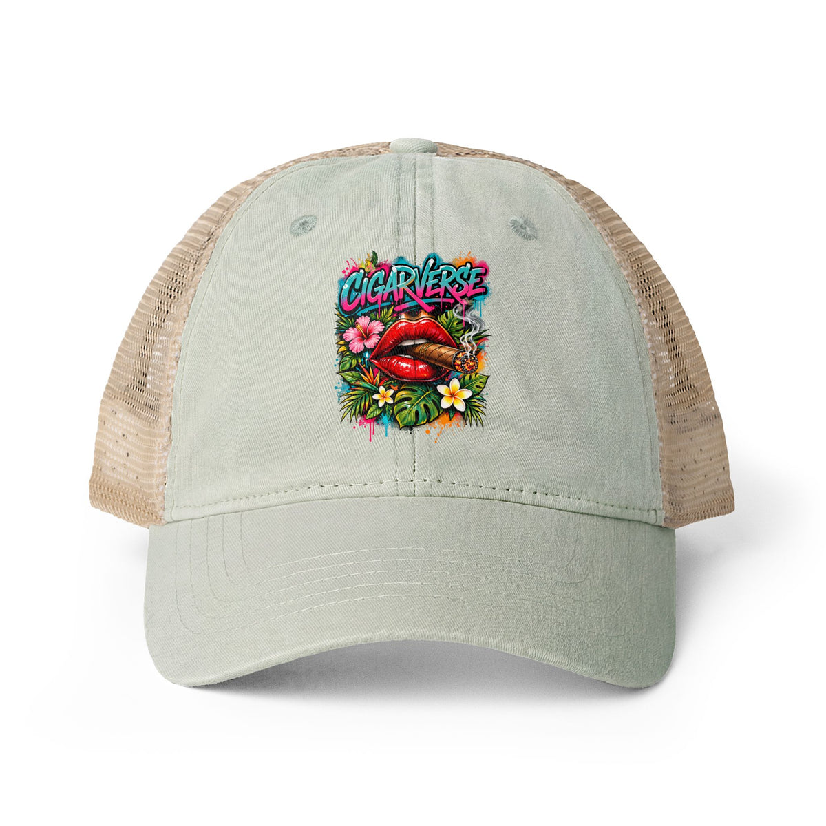 Women's Washed Mesh-Back Cap