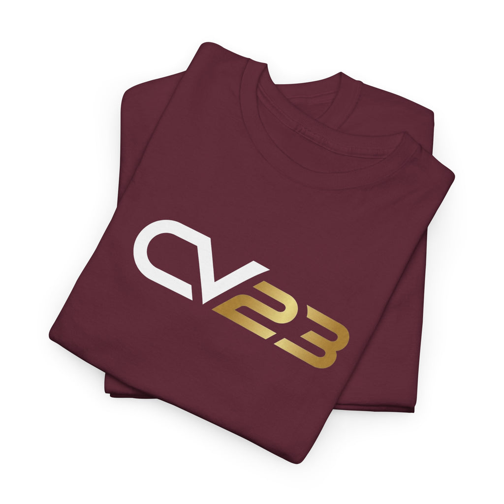 CV23 Logo T-Shirt — Minimalist Black Graphic Tee