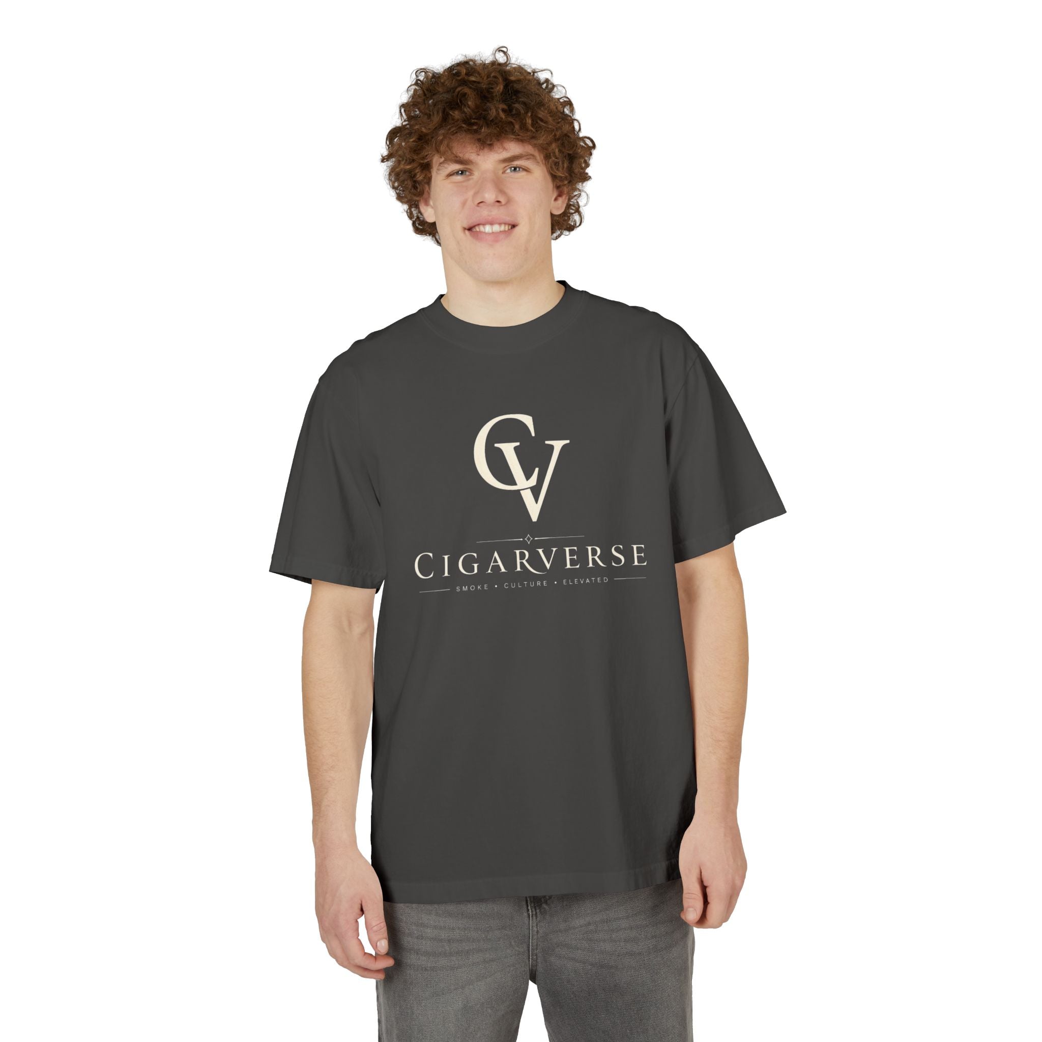 Premium Heavyweight “Cream Logo” Cigarverse T-Shirt