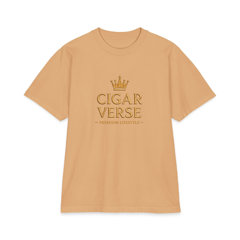 Premium Max Heavyweight Cigar Verse T‑Shirt — Premium Lifestyle Tee with Crown Logo
