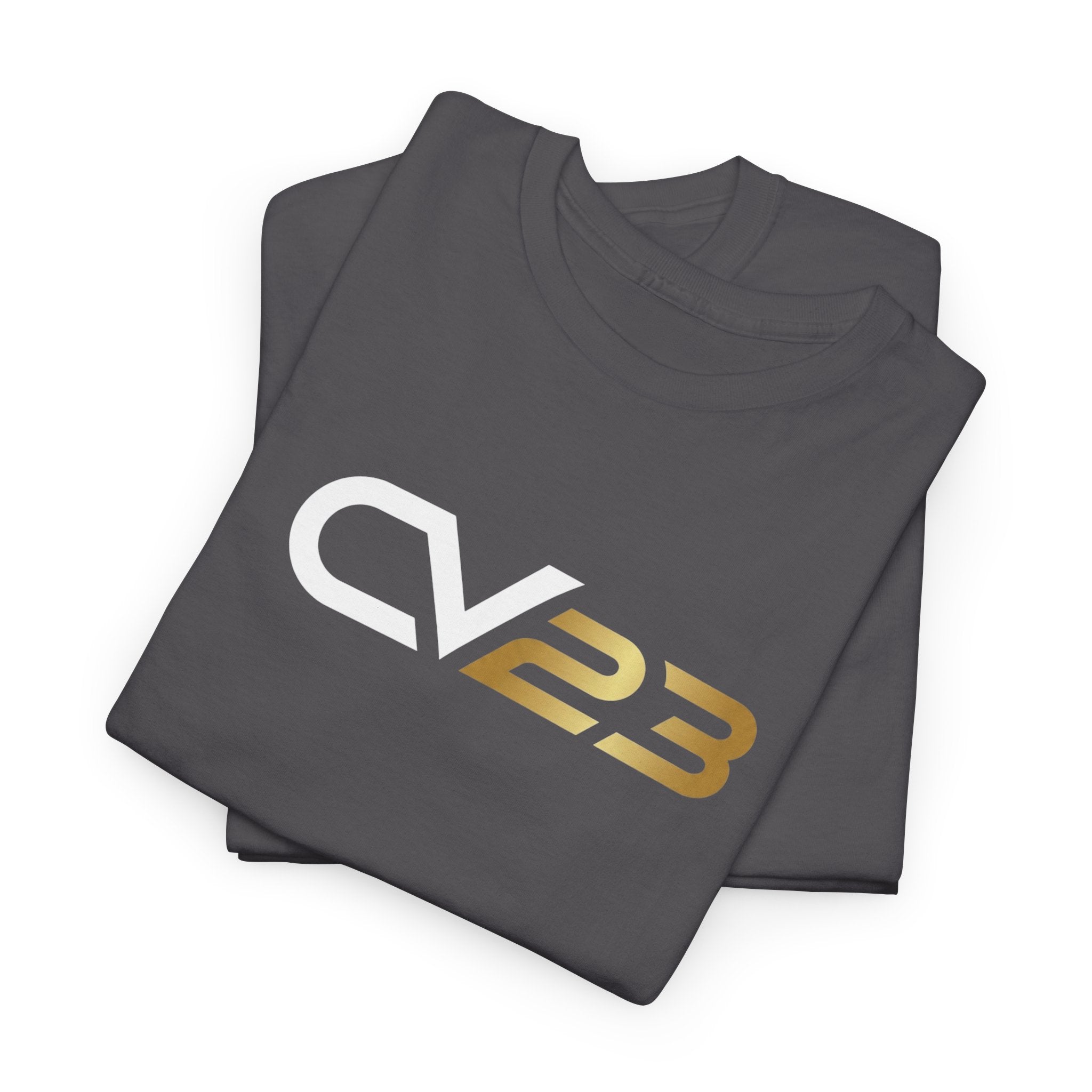 CV23 Logo T-Shirt — Minimalist Black Graphic Tee