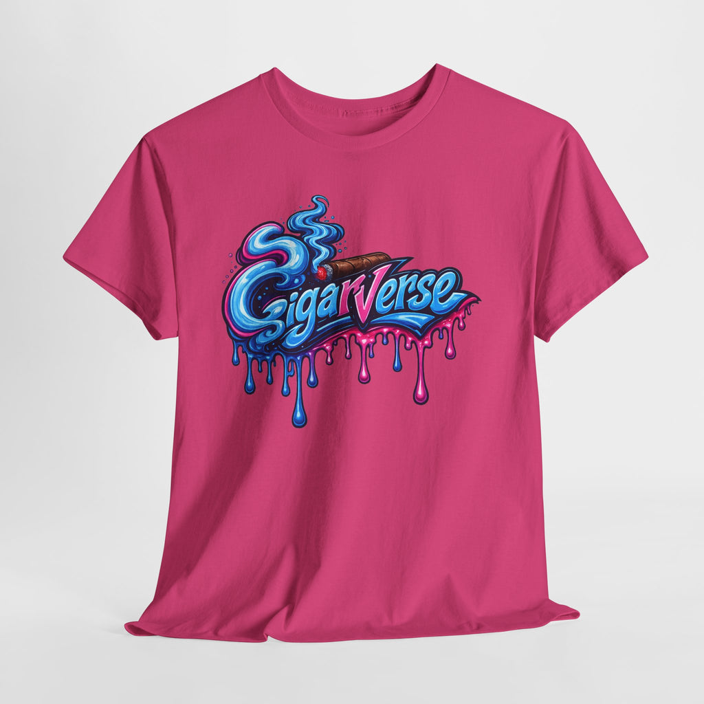 Unisex Graphic Tee — Colorful "CigarVerse" Drip Logo T-Shirt