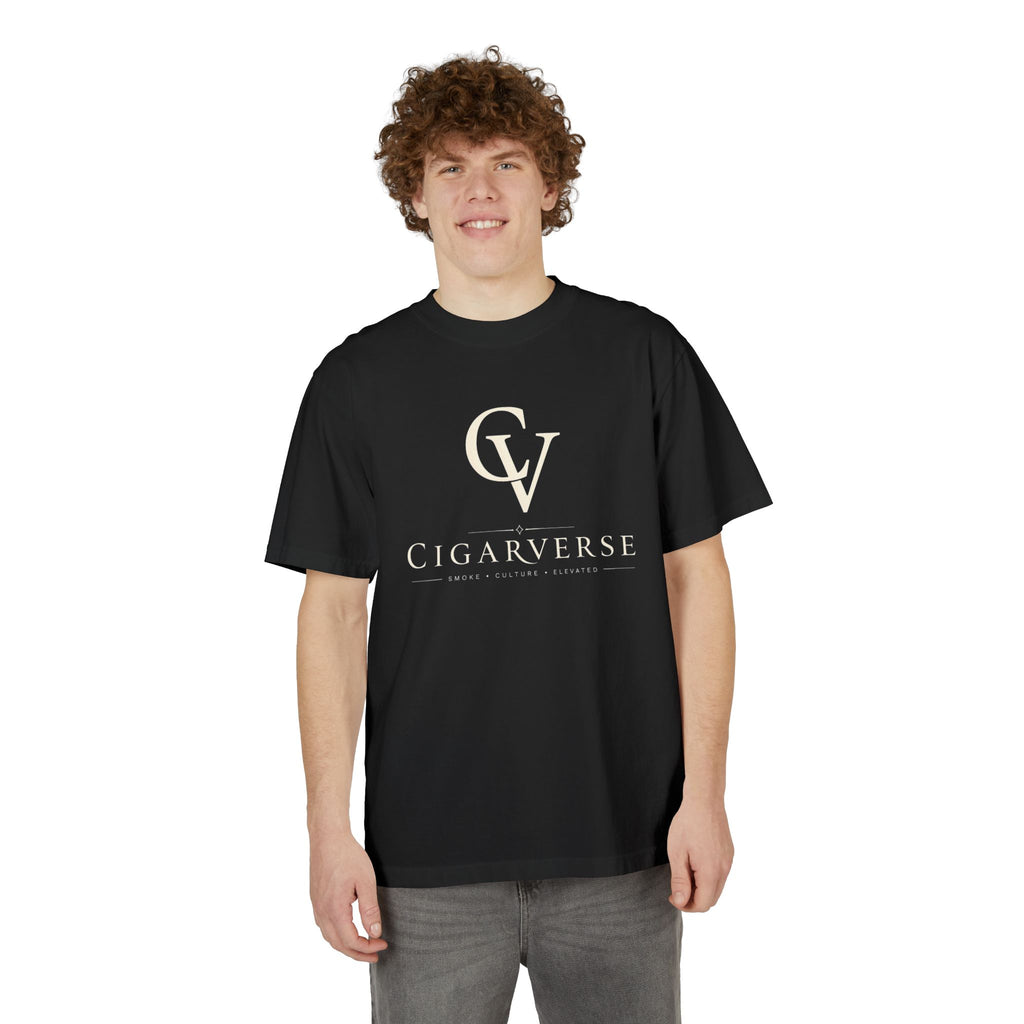 Premium Heavyweight “Cream Logo” Cigarverse T-Shirt