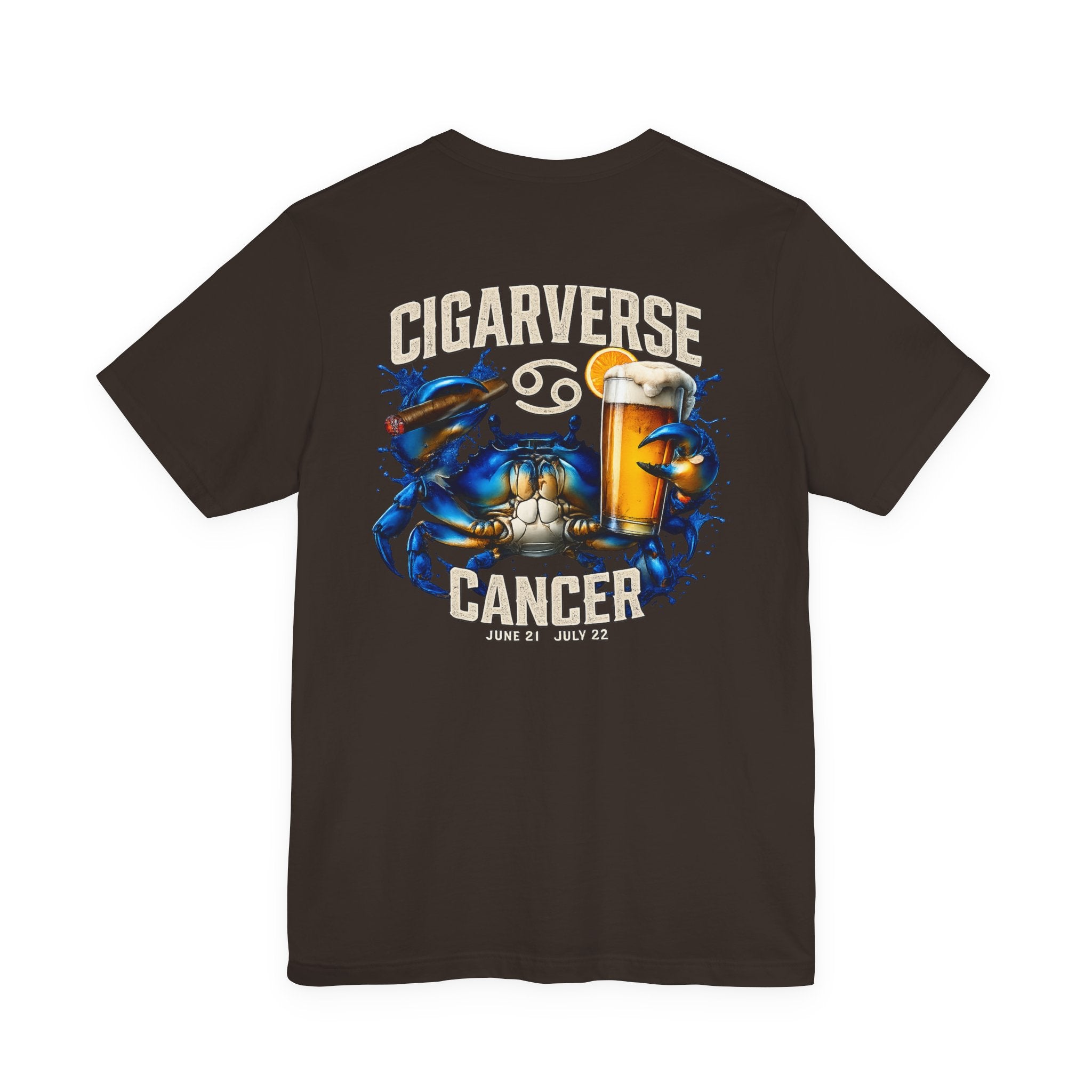Cancer Zodiac Crab T-Shirt — "Cigarverse" Graphic Tee