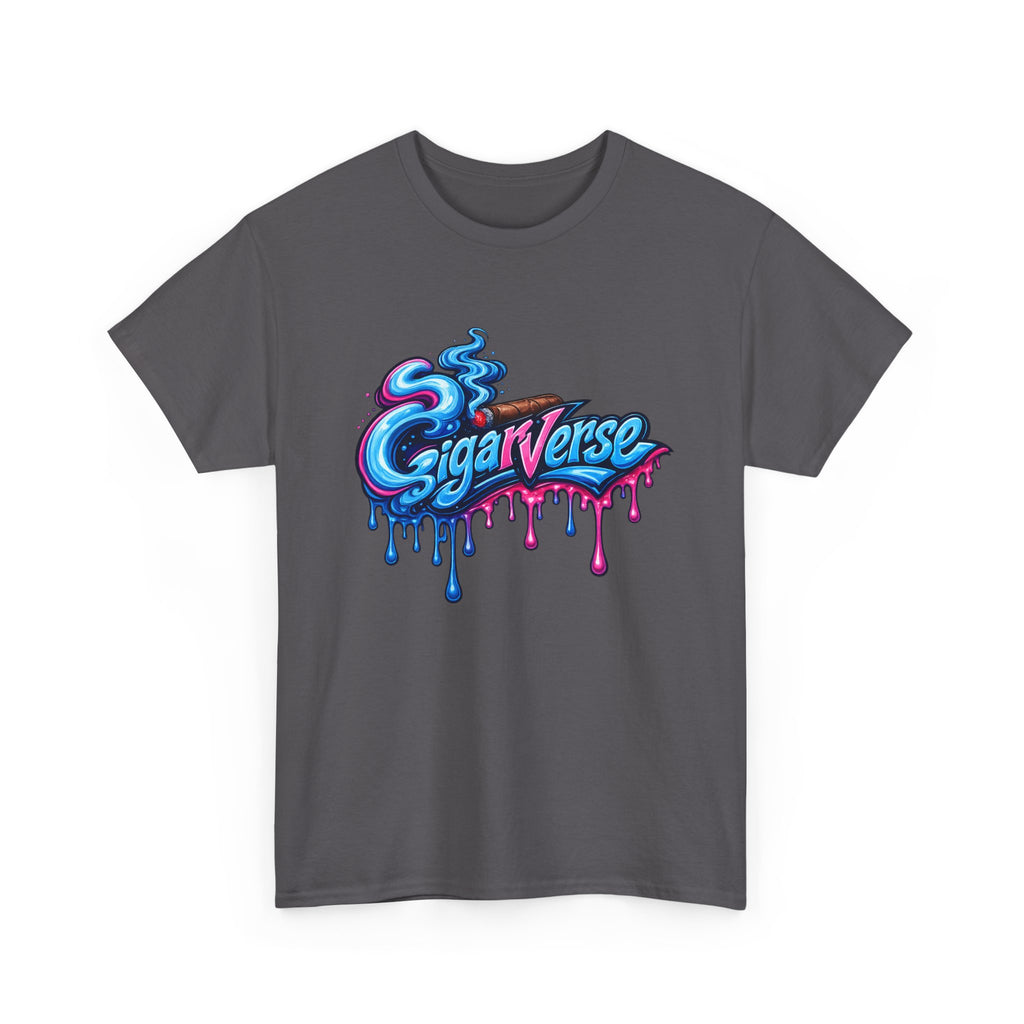 Cigarverse Drip Logo Tee — Retro Vaporwave Graphic T-Shirt