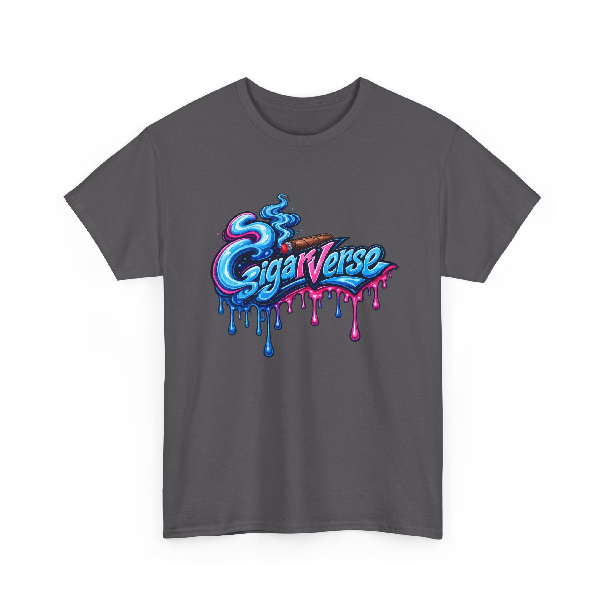 Cigarverse Drip Logo Tee — Retro Vaporwave Graphic T-Shirt