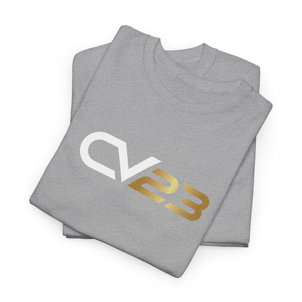 CV23 Logo T-Shirt — Minimalist Black Graphic Tee