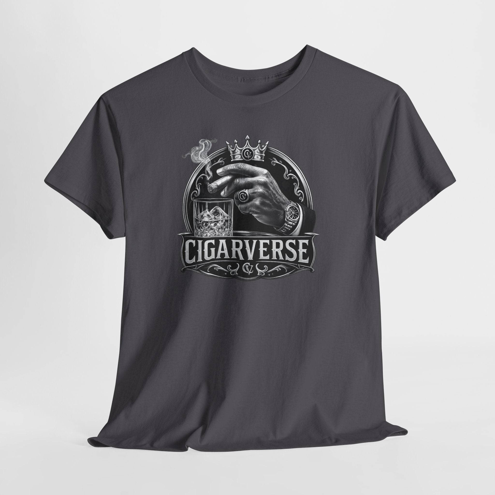 Cigarverse Unisex Graphic Tee — Vintage Hand & Cigar Logo T-Shirt
