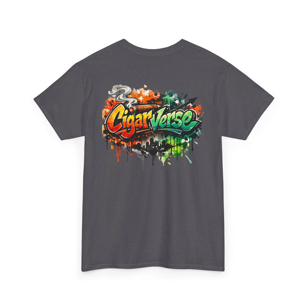 Graphic Tee — 'CigarVerse' Colorful Graffiti Logo T-Shirt