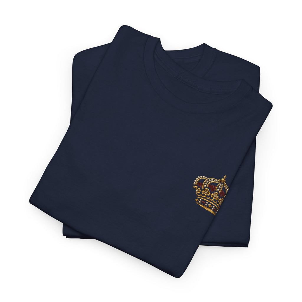 CigarVerse Crown T‑Shirt — Gold Crown Logo Tee for Cigar Lovers
