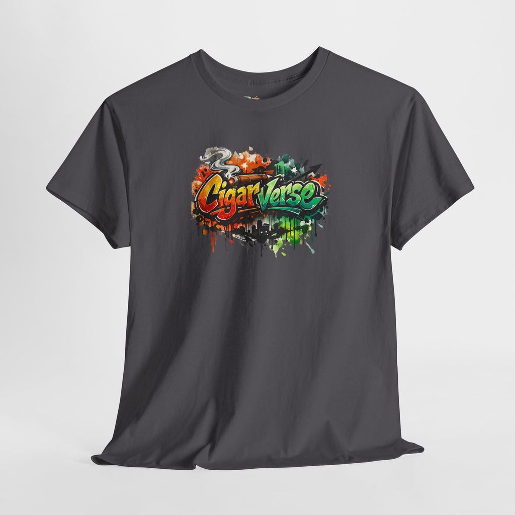 CigarVerse Graffiti Tee - Colorful Art Logo T-Shirt