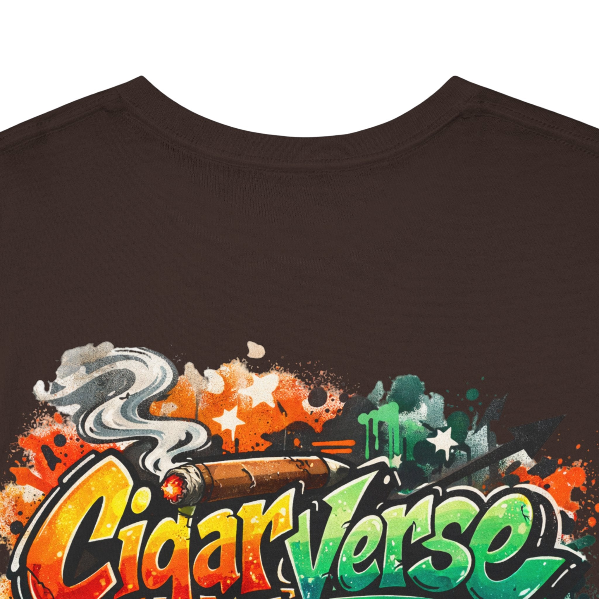Graphic Tee — 'CigarVerse' Colorful Graffiti Logo T-Shirt