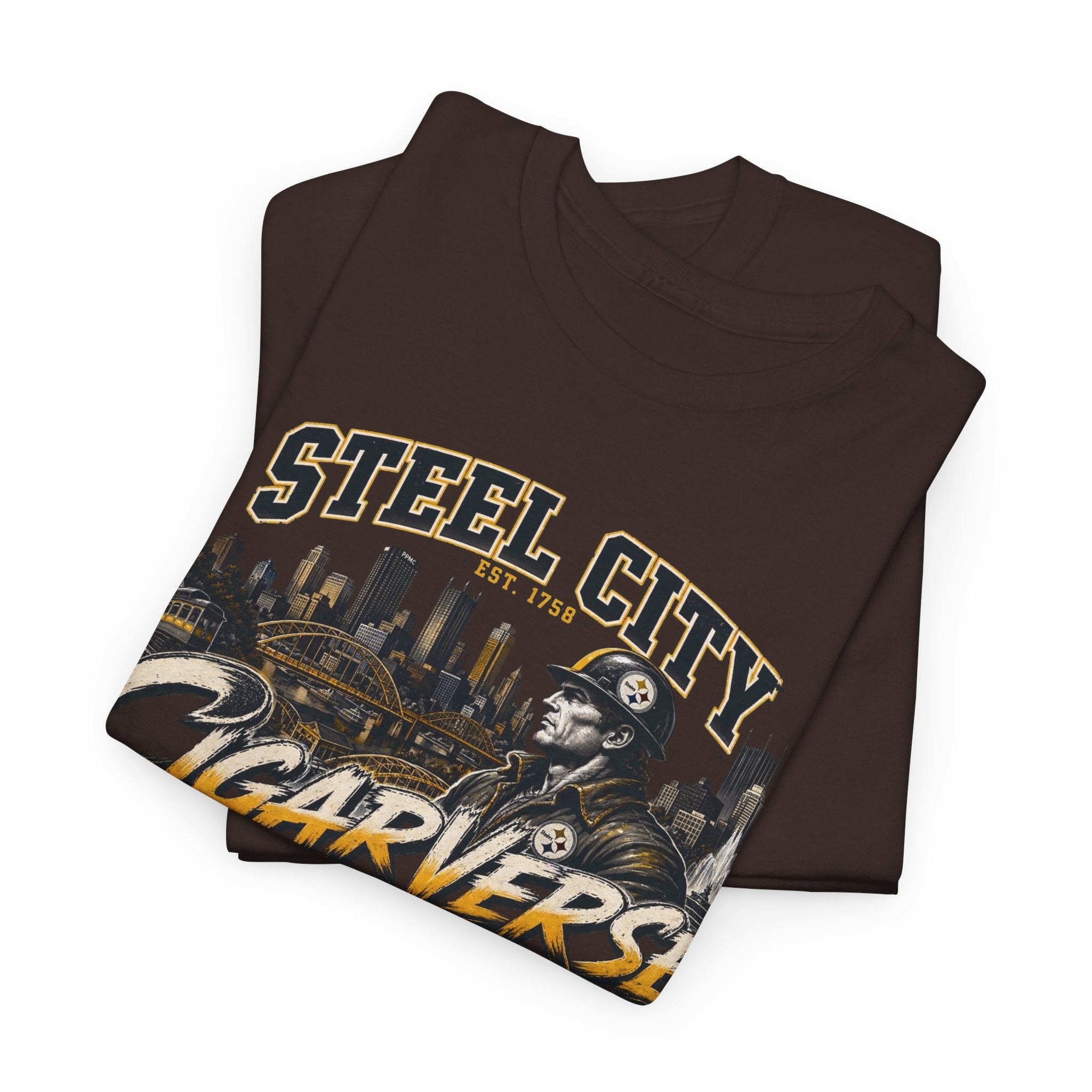 Unisex Steel City Cigarverse Tee — Vintage Skyline Graphic T‑Shirt for Cigar Lovers