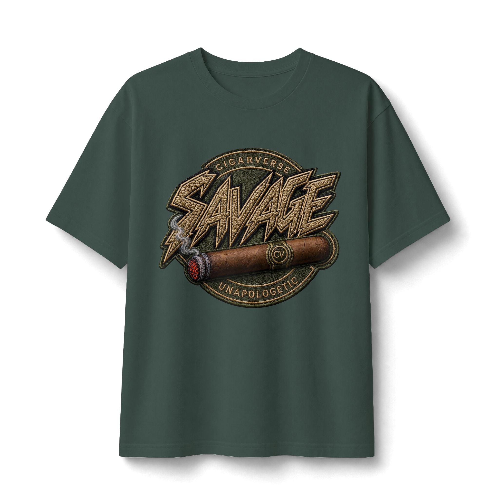 Savage Cigar Club Tee — 'Savage' Cigar Graphic Heavyweight T-Shirt