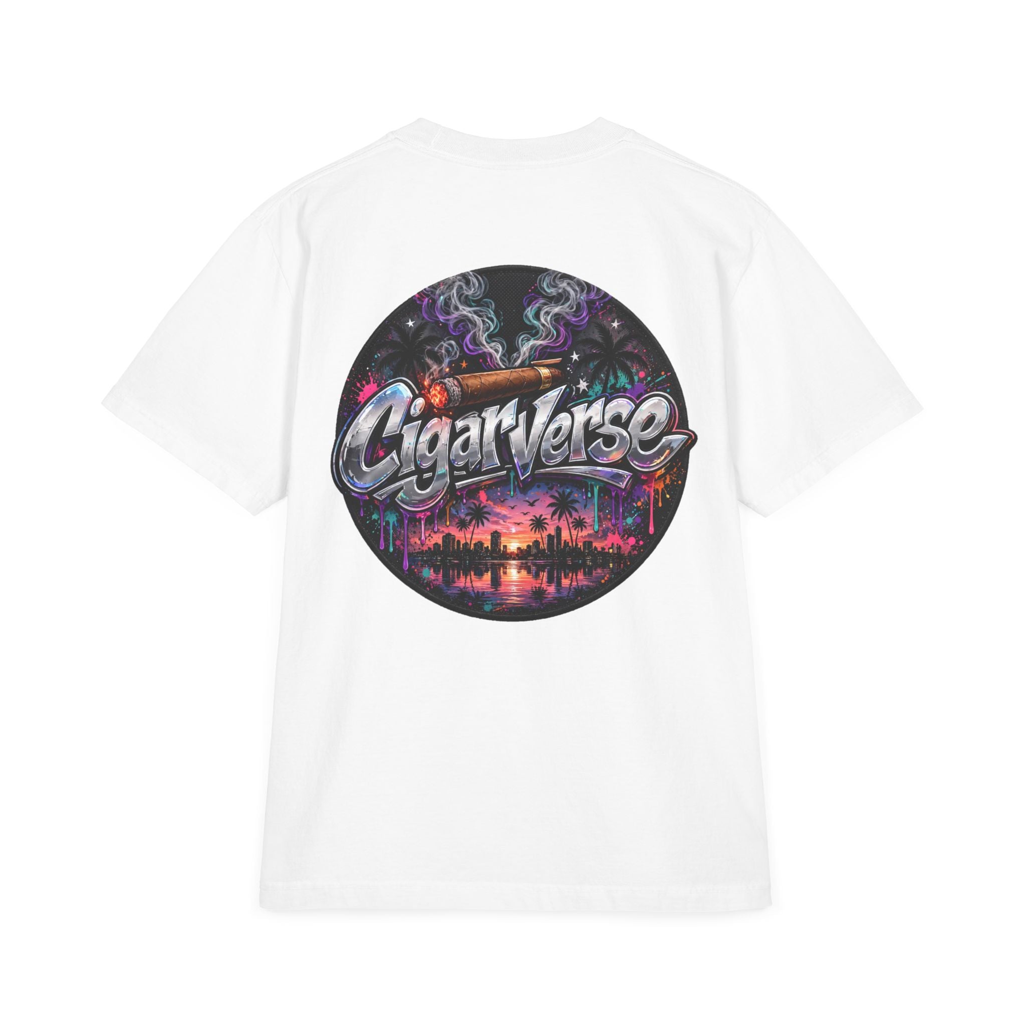 Oversized Premium CigarVerse Graphic T-Shirt — Sunset Cigar Lounge Tee