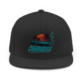 Cigarverse Snapback Hat — Retro Palm Sunset Embroidered Cap