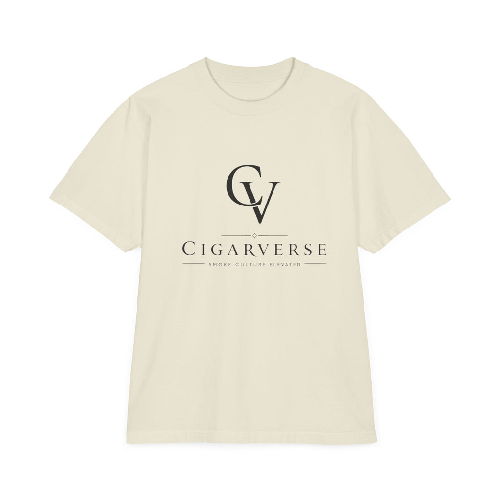 Premium Heavyweight CigarVerse Logo T-Shirt — Clean Minimalist Cigar Lifestyle Tee