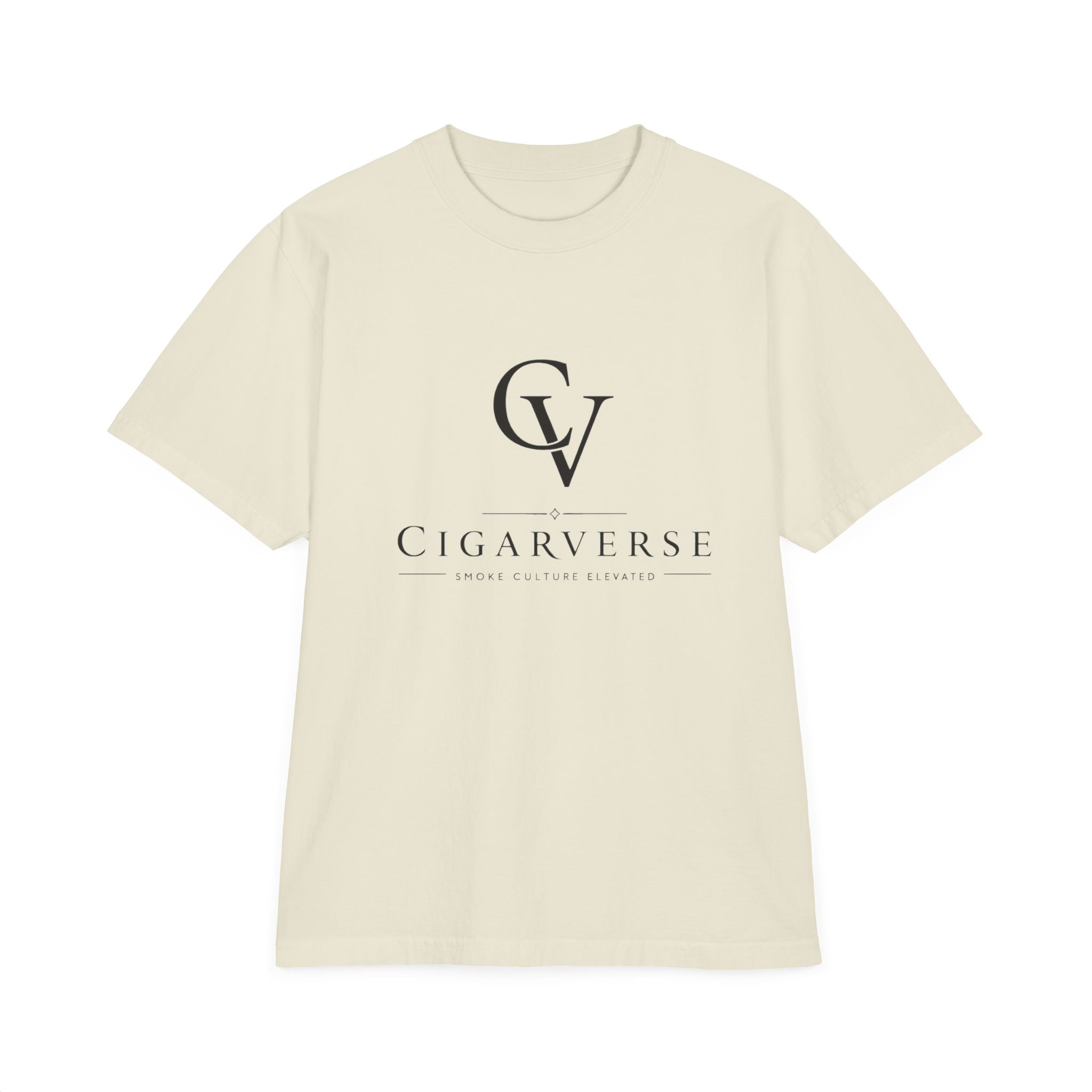 Premium Heavyweight CigarVerse Logo T-Shirt — Clean Minimalist Cigar Lifestyle Tee