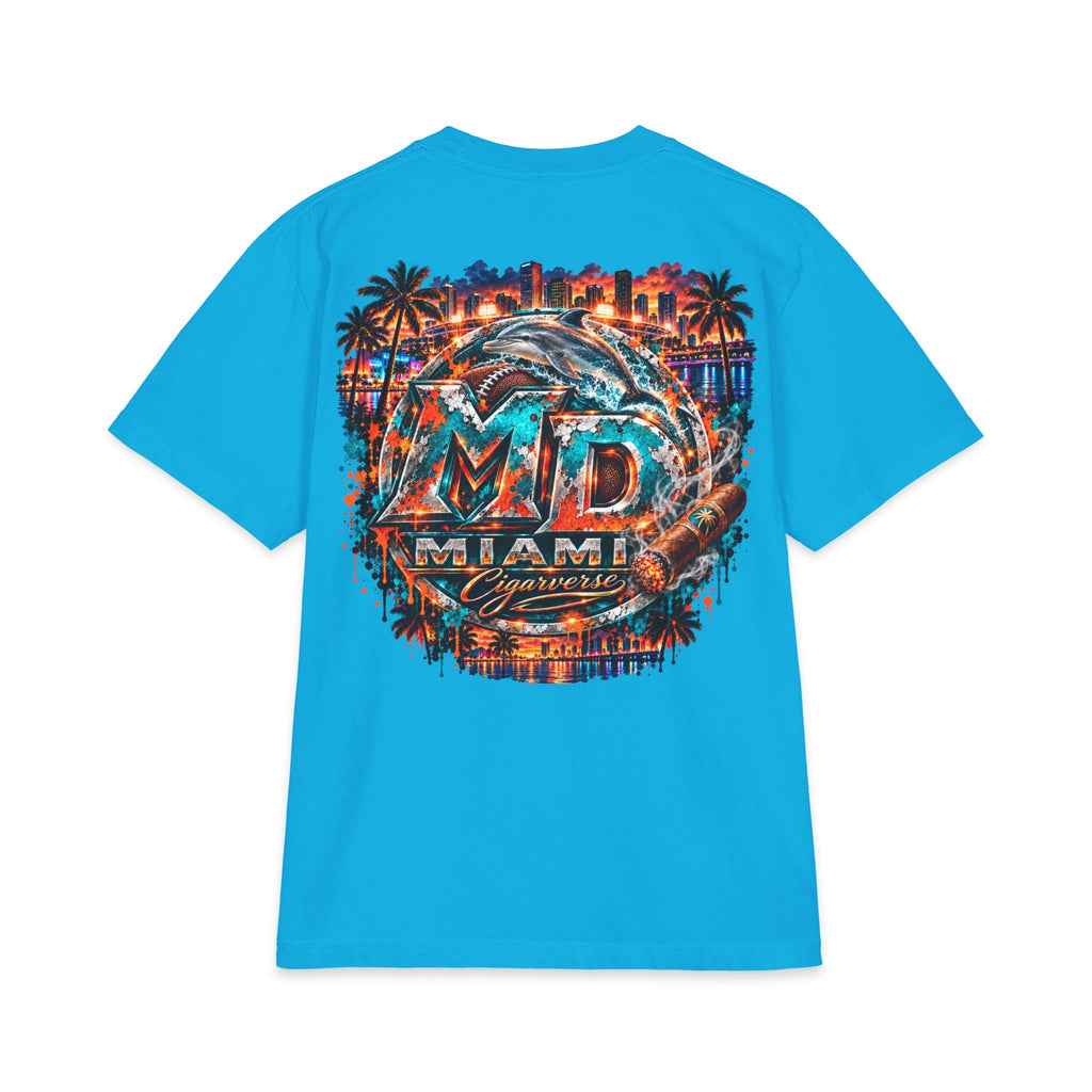 Miami Dolphins Retro Wave T-Shirt — MD Miami Cigarettes Dolphin Graphic Tee