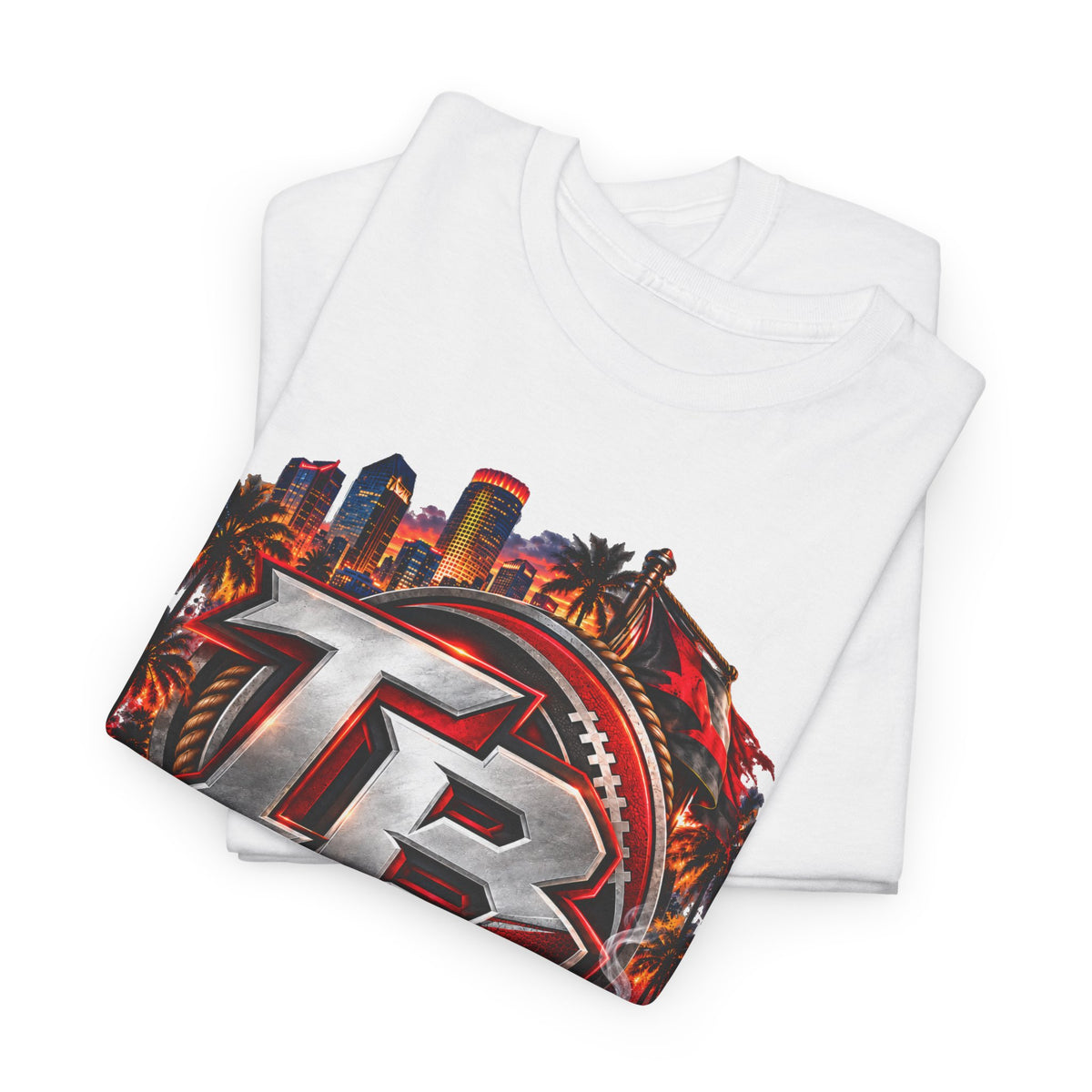 Buccaneers Retro Crest Tee — Tampa Bay Football Fan Shirt