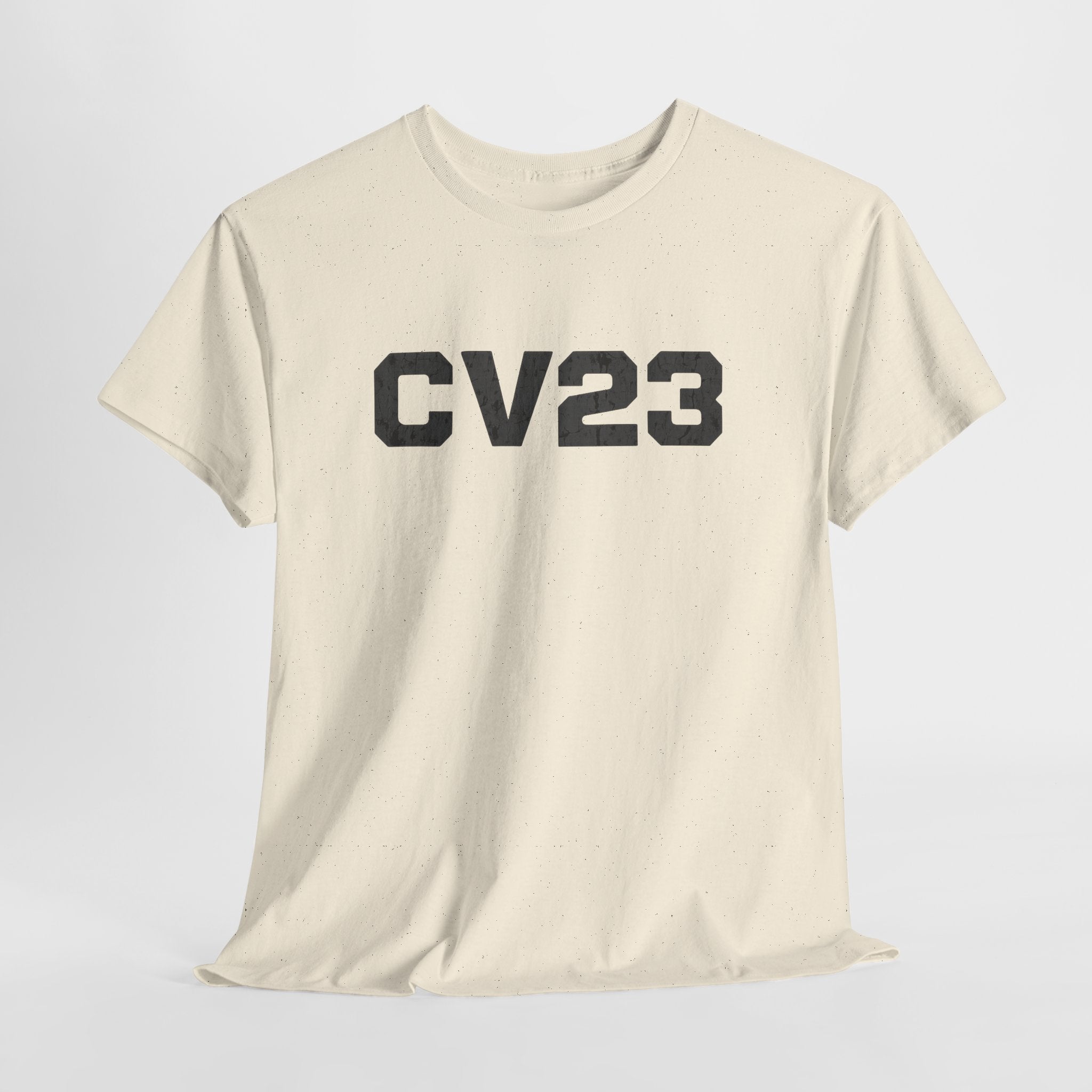 Charcoal CV23 Logo Graphic Tee – Vintage Athletic Number Shirt