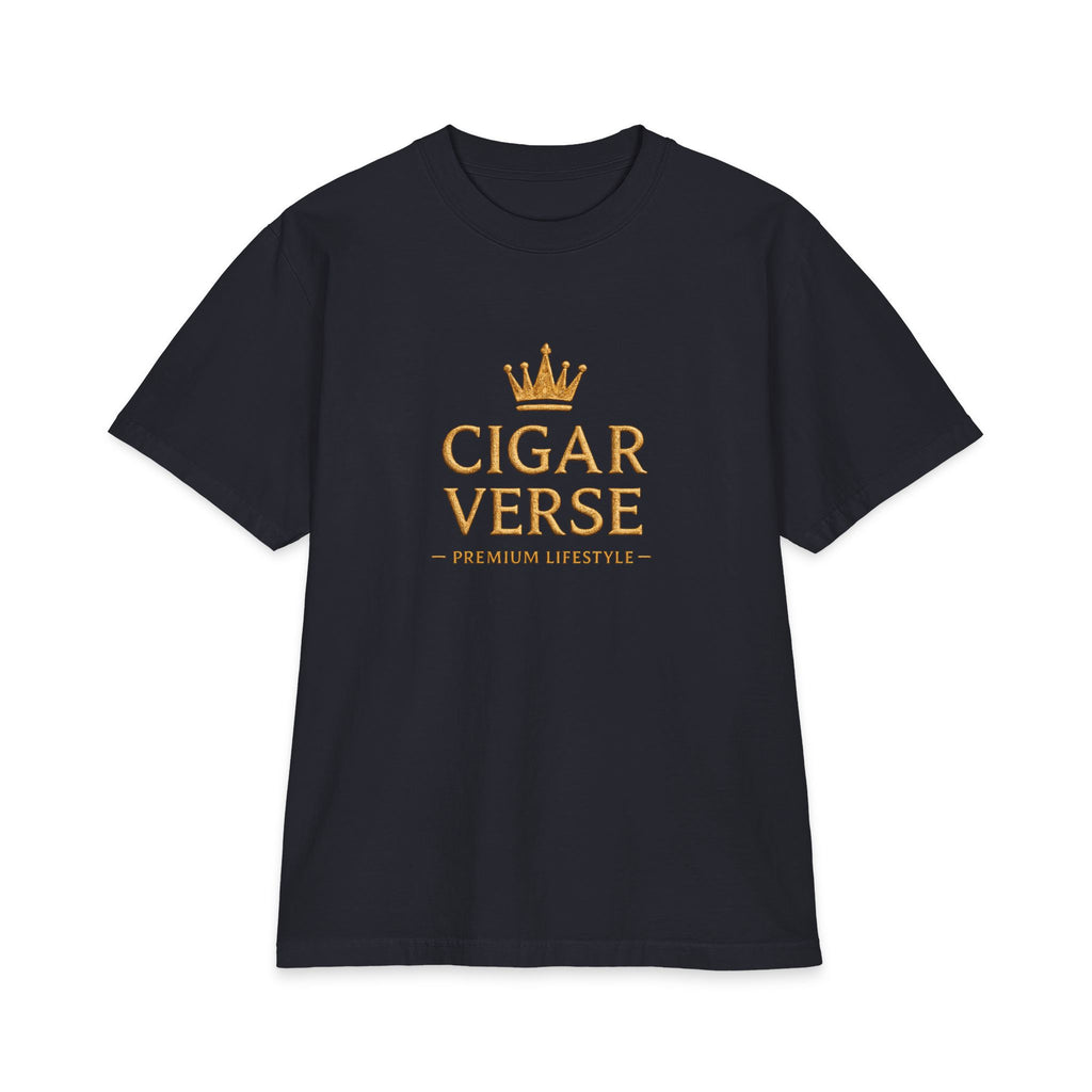 Premium Max Heavyweight Cigar Verse T‑Shirt — Premium Lifestyle Tee with Crown Logo