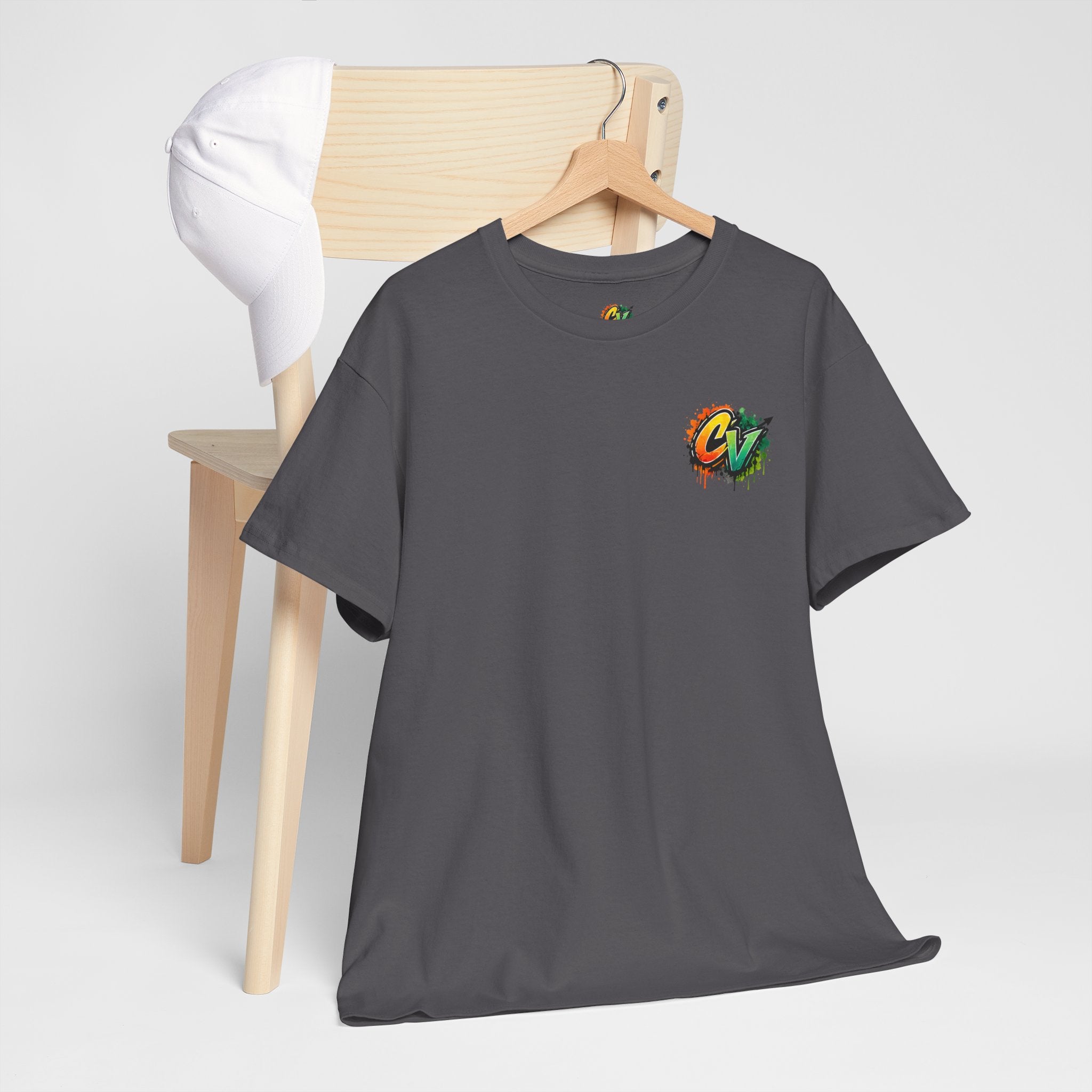 Graphic Tee — 'CigarVerse' Colorful Graffiti Logo T-Shirt
