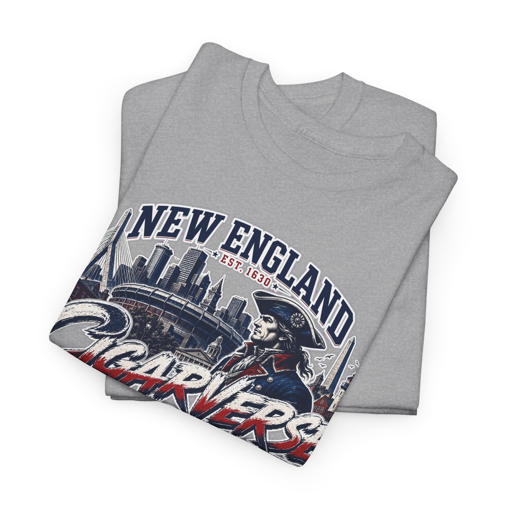 Unisex CIGARVERSE New England T-Shirt — 'NEW ENGLAND CIGARVERSE ' Skyline Graphic Tee
