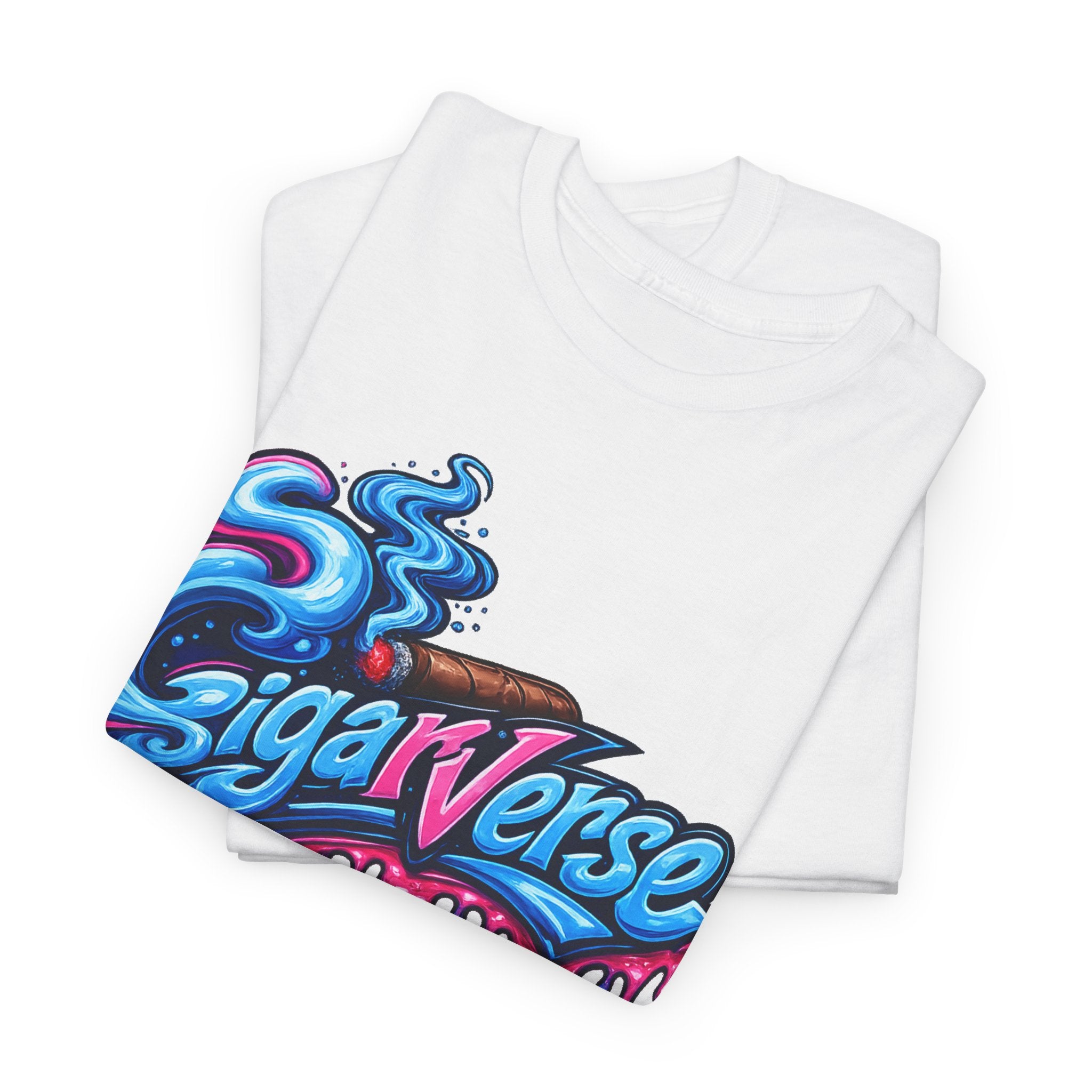 Unisex Graphic Tee — Colorful "CigarVerse" Drip Logo T-Shirt