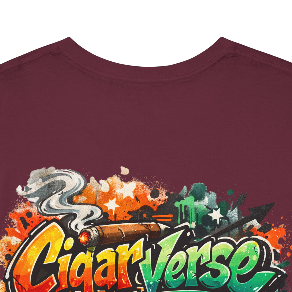 Graphic Tee — 'CigarVerse' Colorful Graffiti Logo T-Shirt
