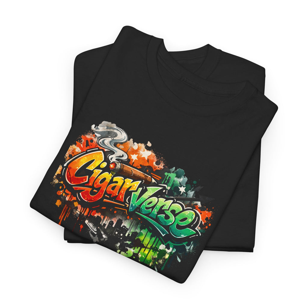 Unisex Graffiti Logo CIGARVERSE Tee - Colorful Art Logo T-Shirt