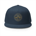 Black Crown Emblem 5-Panel Trucker Cap