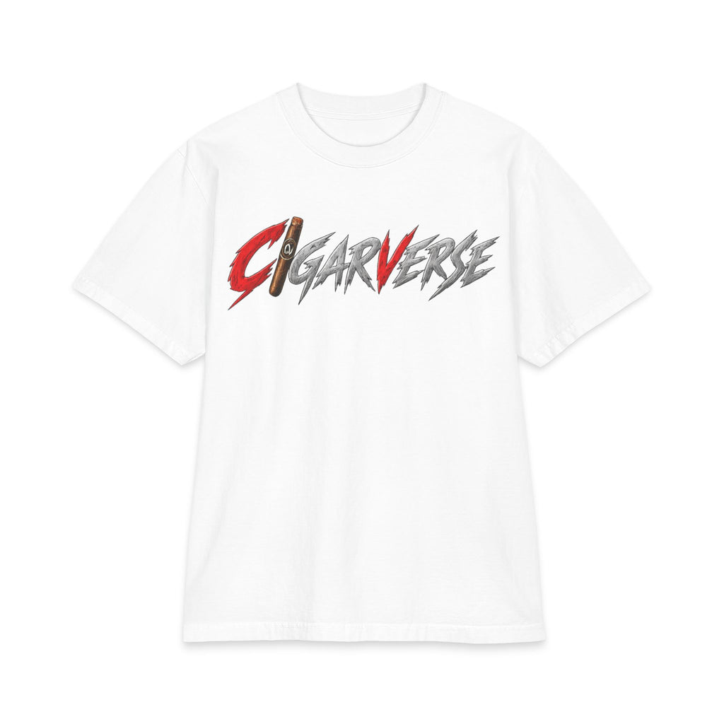 Premium CigarVerse Graphic Tee — Retro Cigar Logo Short Sleeve