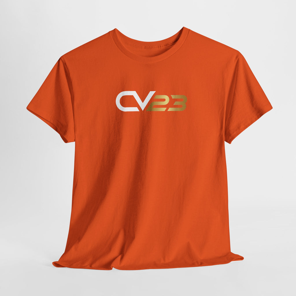 CV23 Logo T-Shirt — Minimalist Black Graphic Tee