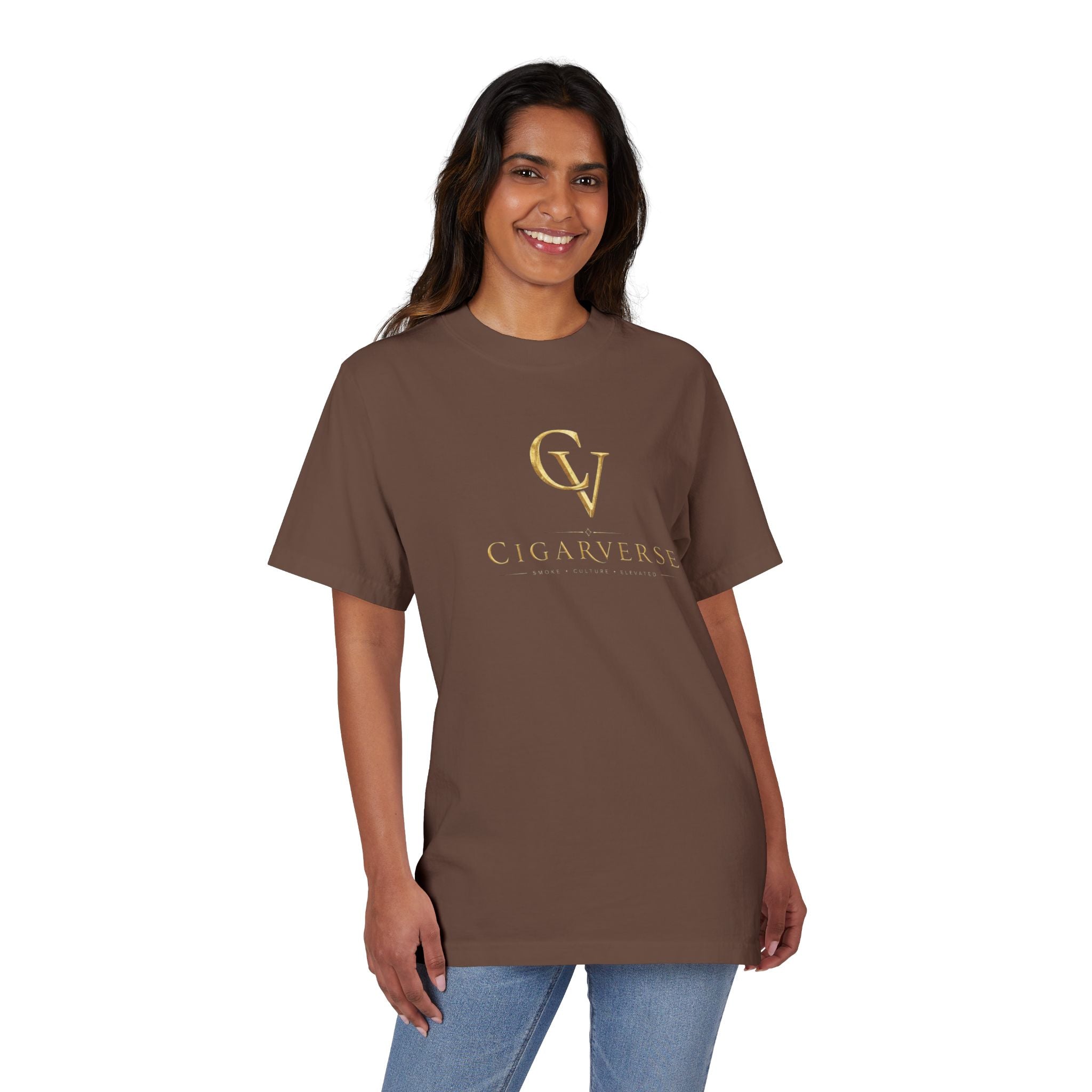 ULTRA PREMIUM HEAVYWEIGHT “Gold Logo” - Cigarverse T-Shirt