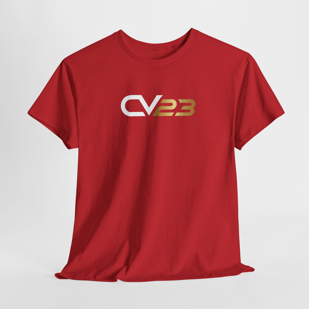 CV23 Logo T-Shirt — Minimalist Black Graphic Tee